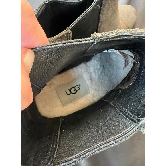 UGG Pax Wedge Bootie, Size 7, Charcoal, Waterproof - Picture 8 of 9